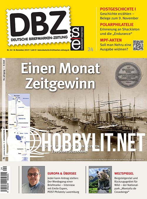 Deutsche Briefmarken-Zeitung 24 – 08 November 2019