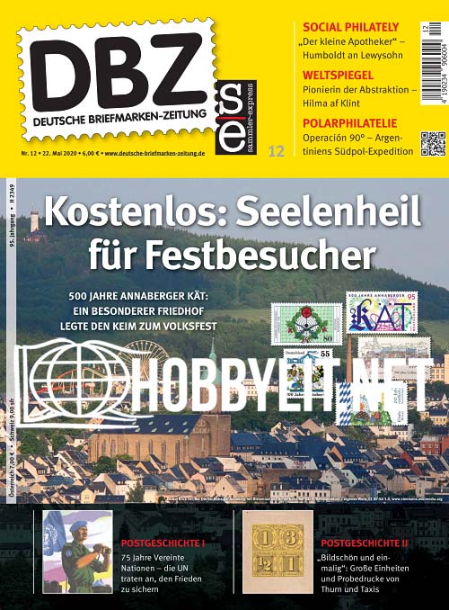 Deutsche Briefmarken-Zeitung 12 - 22 Mai 2020