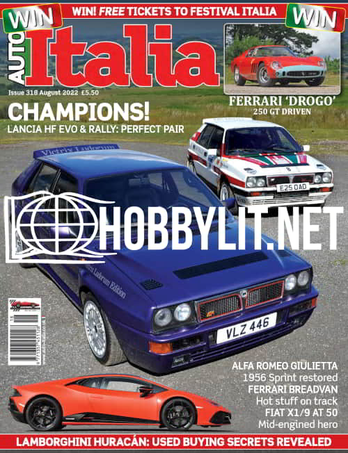 AutoItalia Magazine Issue 318 August 2022 Cover