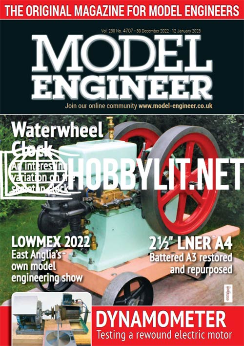 Model Engineer – 30 December 2022