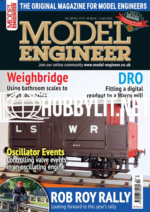 Model Engineer – 24 March 2023