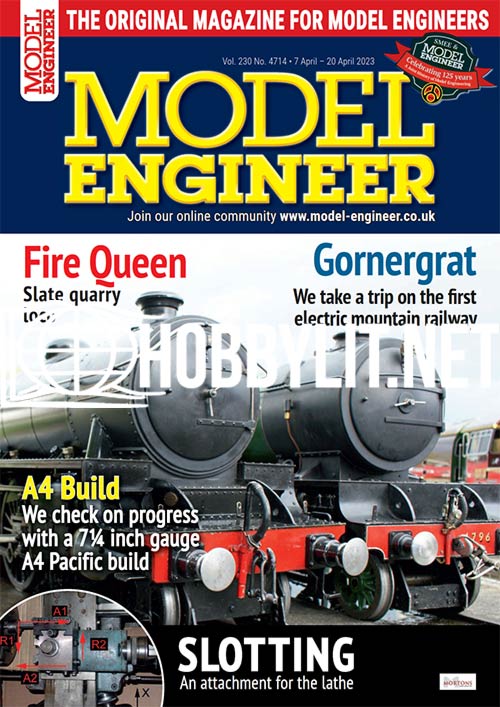 Model Engineer – 07 April 2023