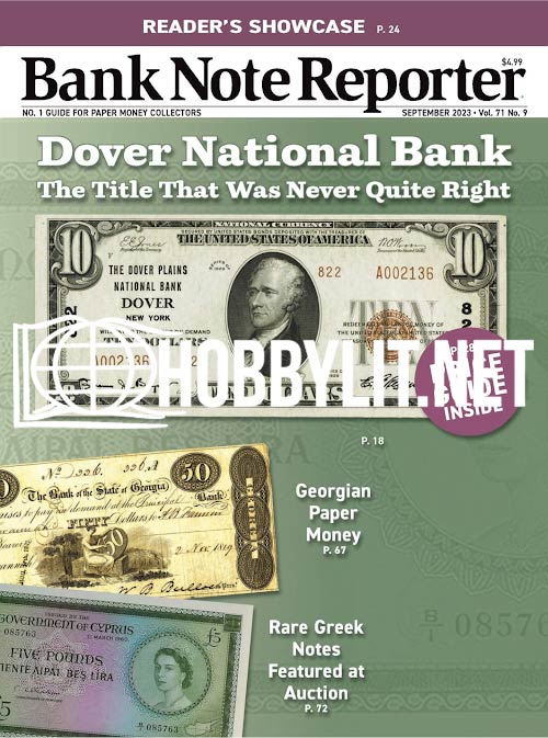 Bank Note Reporter September 2023