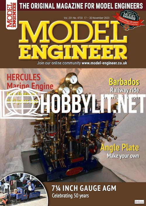 Model Engineer - 17 November 2023