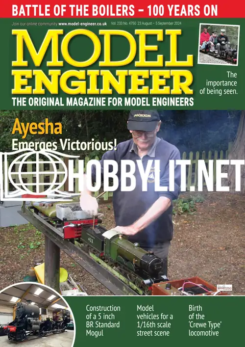 Model Engineer 23 August 2024