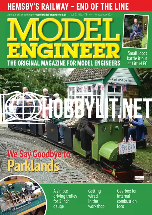 Model Engineer 6 September 2024