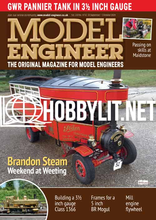 Model Engineer 20 September 2024