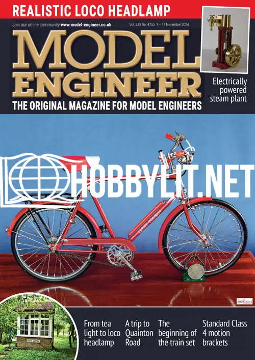 Model Engineer 1 November 2024